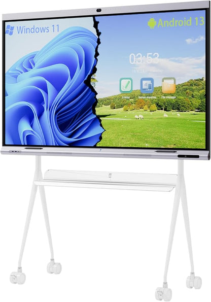 Tiburn INSPUR 65" Ultra 4K UHD Smart Board | Android 13 & Windows 11 Pro Dual OS by TIBURN