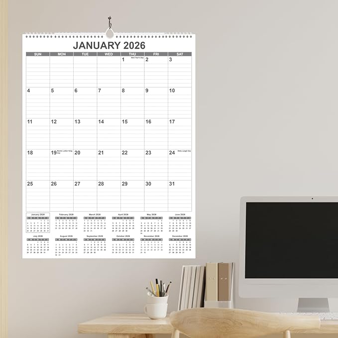Large Calendar 2026 with Spiral Bound - Image 4