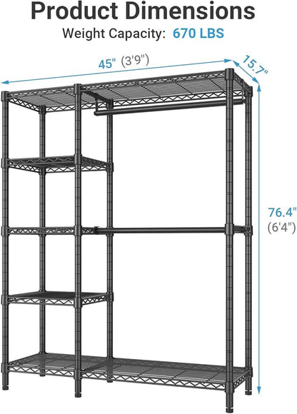 VIPEK V7C Garment Racks with Cover Portable Closets - Image 6