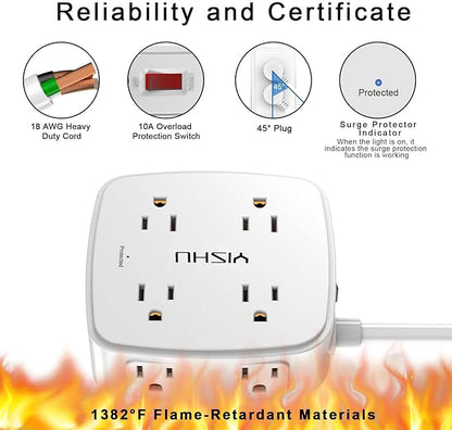 20 Ft Surge Protector Power Strip - Image 6