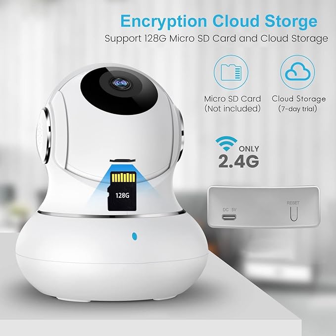 litokam Security Camera Indoor 2K, 360 Pan/Tilt Cameras - Image 9