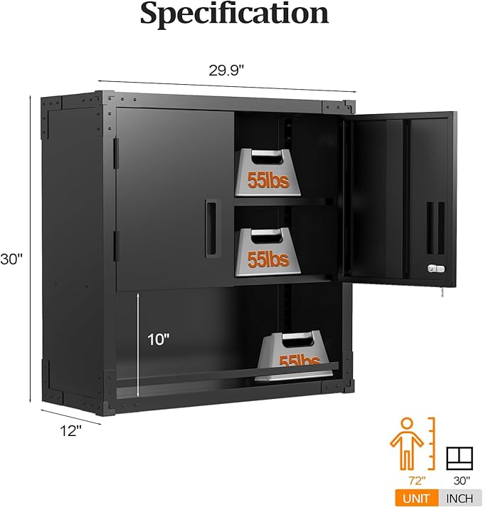 VINGLI Garage Wall Cabinet - Image 3