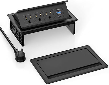 Recessed Conference Table Power Hub by VILONG