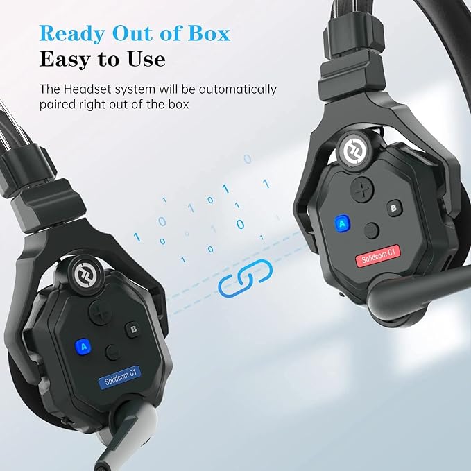 Hollyland Solidcom C1 3-Person 1100ft Full-Duplex Wireless Headset Intercom - Image 4