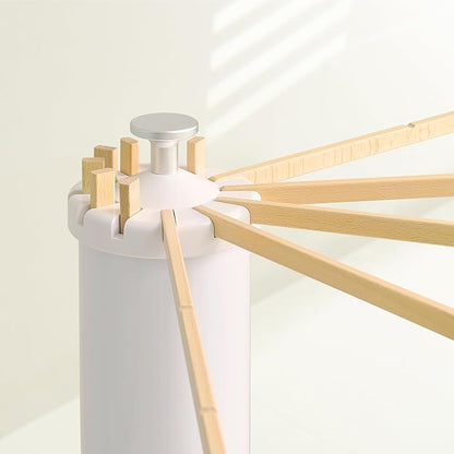JOOM Four Legs Clothes Drying Rack, Garment Rack Portable and Foldable Space - Image 3