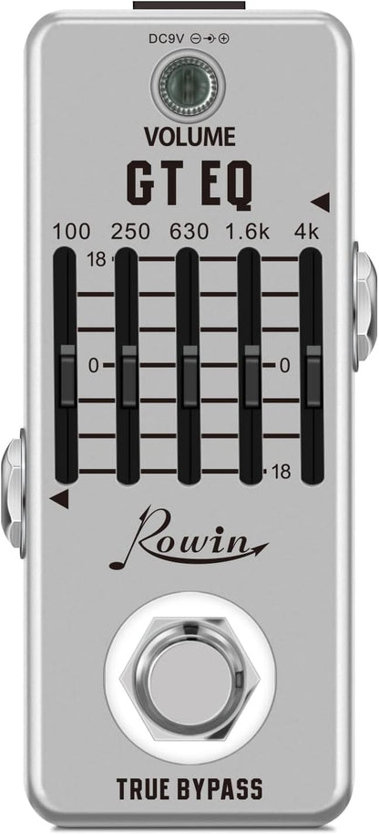 Rowin Guitar Equalize Effect Pedal EQ Add or Take Away Specific Bands Tune by Rowin