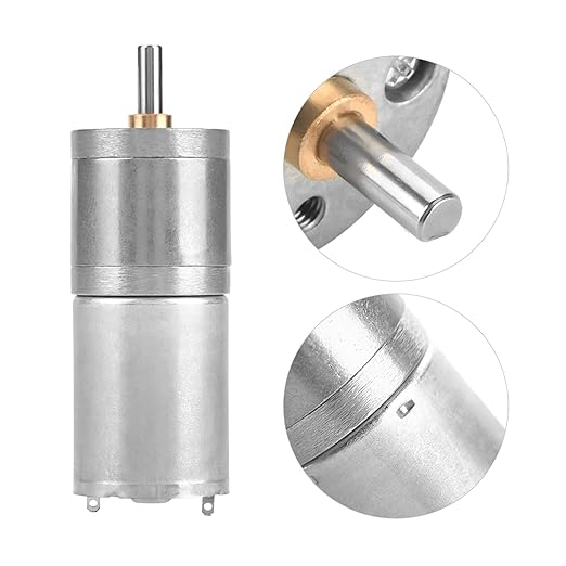 25mm DC 12V 25GA-370 Low Speed Metal Gear Motor - Image 5