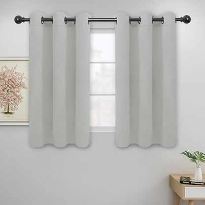 Easy-Going Blackout Curtains for Bedroom, Solid Thermal Insulated Grommet and by Easy-Going