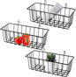 Gddochn 3 Pack Grid Panel Hanging Wire Basket, Storage and Display Basket by Gddochn