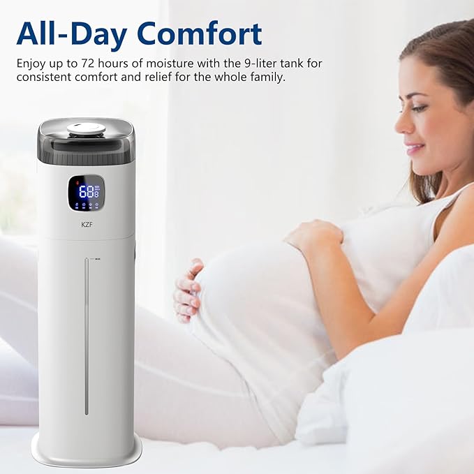 Large Humidifier for Bedroom, 9L/2.5Gallon Ultrasonic Cool Mist Humidifier - Image 6