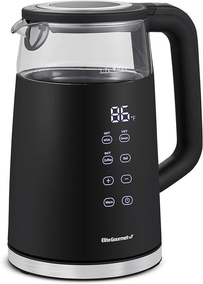 Elite Gourmet EKT8717 1.7L Dual Wall Cool Touch Electric Tea Kettle, by EliteGourmet
