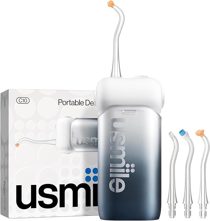 usmile C10 Portable Water Flosser – Travel-Friendly, 95-Day Battery, 4 Modes by usmile