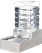 RIZZARI Stainless Steel Pet Water Feeder: 8L Gravity Waterer, Leak-Proof by RIZZARI
