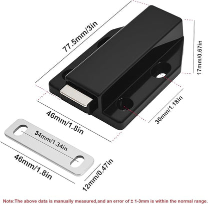 2 Pack Magnetic Push Latch, Heavy Duty Magnetic Touch Latch, - Image 2