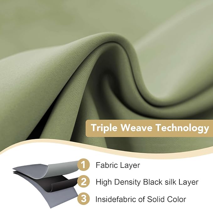 H.VERSAILTEX Untra Sleep Well Microfiber Blackout Thermal Insulated Curtains - Image 3