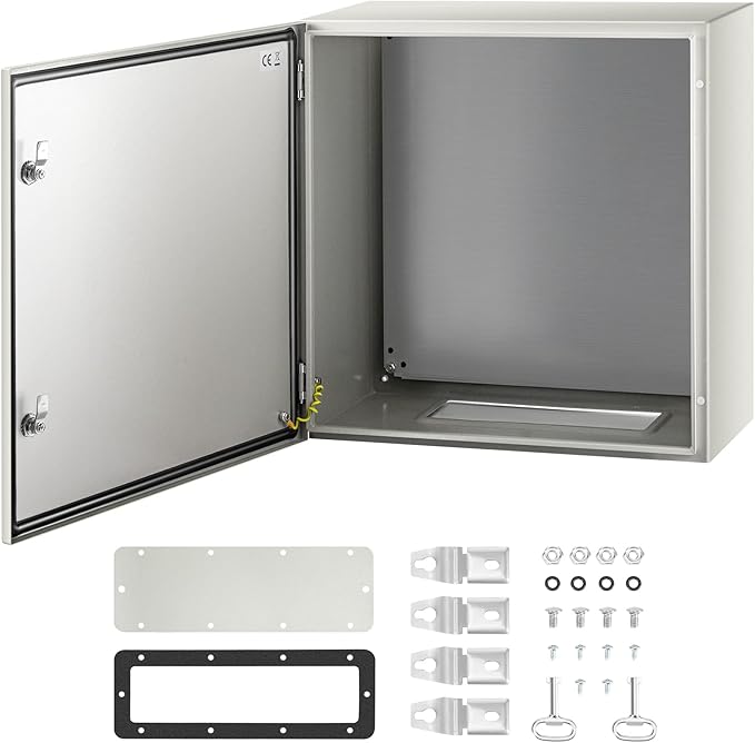 VEVOR NEMA Steel Enclosure, IP66 Waterproof & Dustproof, Outdoor/Indoor by VEVOR