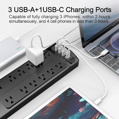 Power Strip, ALESTOR Surge Protector - Image 3