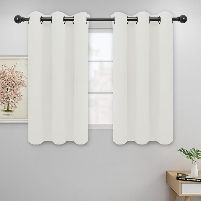 Easy-Going Blackout Curtains for Bedroom, Solid Thermal Insulated Grommet and by Easy-Going
