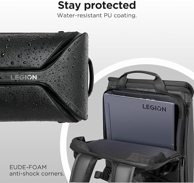 Lenovo Legion 16-inch Armored Gaming Backpack GB900, 20L Capacity, - Image 3
