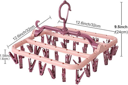 Clothes Drying Racks Foldable Clip Hangers Plastic - Image 2