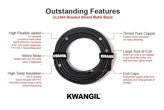 KWANGIL 2C 18AWG AMSB Shielded Cable Wire - Image 3