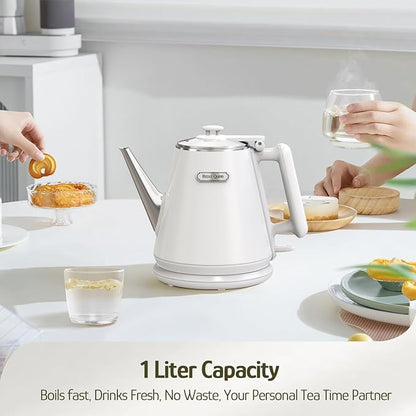 Hazel Quinn Electric Kettle - 1L/34oz Small Tea Kettle - Image 2