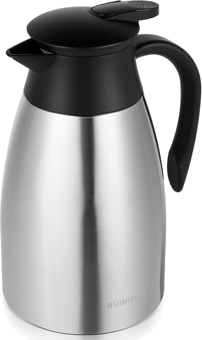 51 Oz Thermal Coffee Carafe, Stainless Steel Insulated Vacuum coffee crafts to by WYHVAND