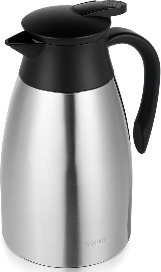51 Oz Thermal Coffee Carafe, Stainless Steel Insulated Vacuum coffee crafts to by WYHVAND