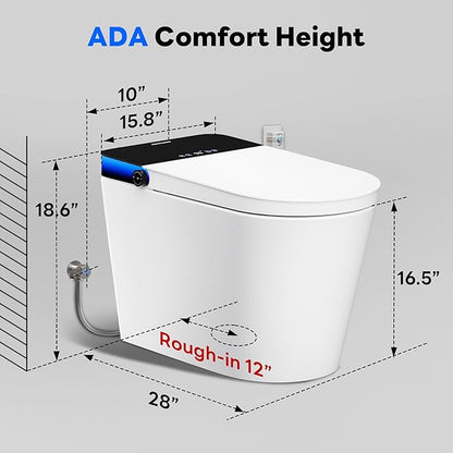 Casta Diva Smart Toilet with Bidet Built in, Auto Open Close, Foot Sensor - Image 9
