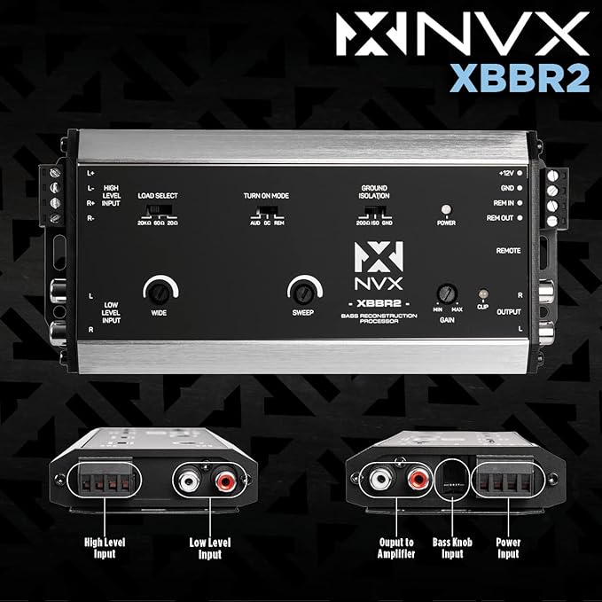 NVX XBBR2 X-Series 2-Channel Bass Restoration Processor and Line Output - Image 2
