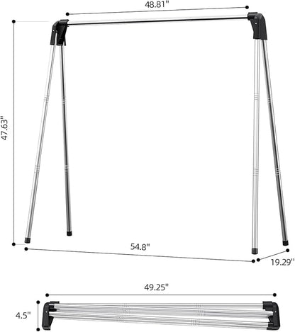 APEXCHASER Clothes Drying Rack Foldable, Stainless Steel Laundry Drying Rack - Image 2