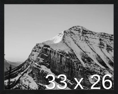 Frame It Easy 33 x 26 Black Grain Wood Frame by FrameItEasy