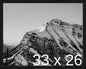 Frame It Easy 33 x 26 Black Grain Wood Frame by FrameItEasy