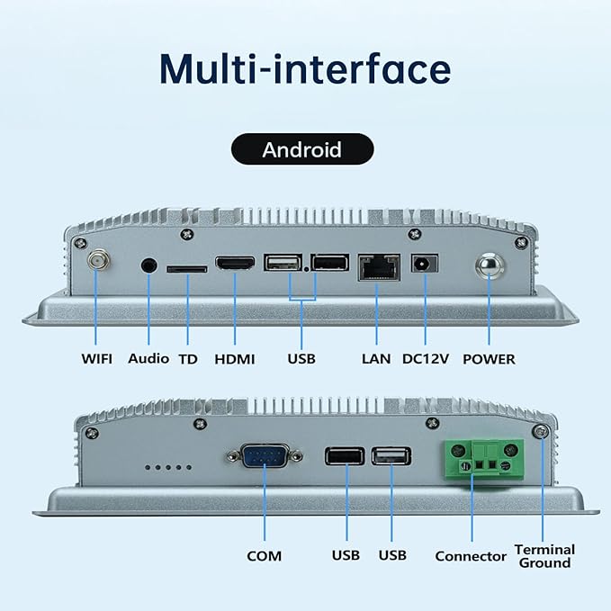 8-Inch Touchscreen Monitor, Ratio 16:10 Embedded Industiral Touch Screen Tablet - Image 6