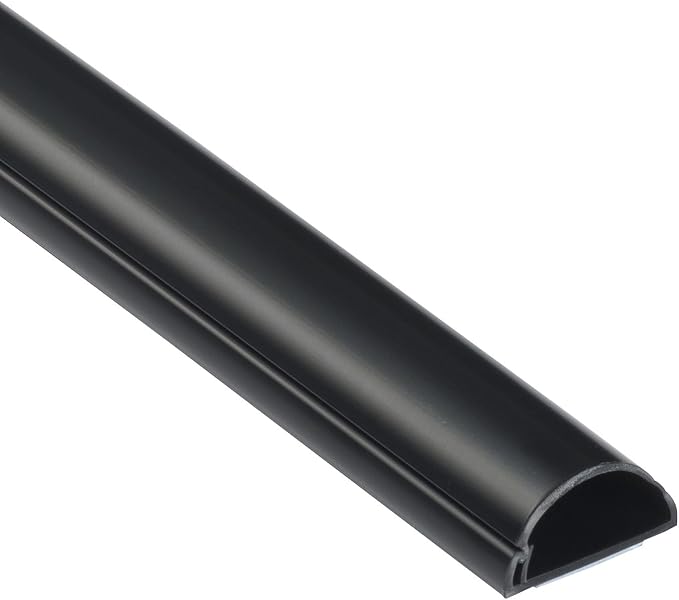 D-Line Half Round Cord Hider, Patented Cable Cover, Hide TV Wall Mount Wires by D-LineUSAinc