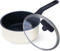 Nonstick Sauce Pan with Lid, 2QT small pot, PFOA Free, Kitchen Pots Induction by Cookingmorerejoicingmore