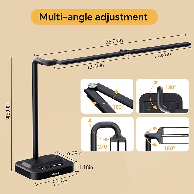 Moremili Adjustable LED Desk Lamp - Image 8