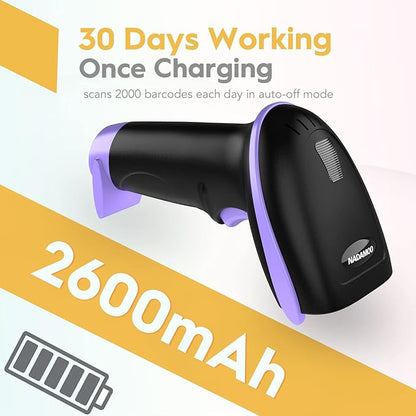 NADAMOO Wireless Barcode Scanner 328 Feet Transmission Distance USB Cordless 1D - Image 4
