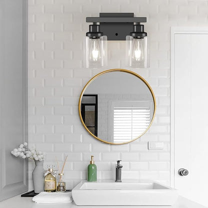 DIKAIDA Bathroom Vanity Light, 2-Light Modern Matte Wall Sconce Lighting - Image 3