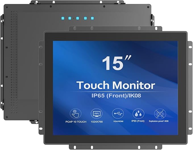 GreenTouch 15 Inch Industrial Open-Frame Touchscreen LCD Monitor by GreenTouch