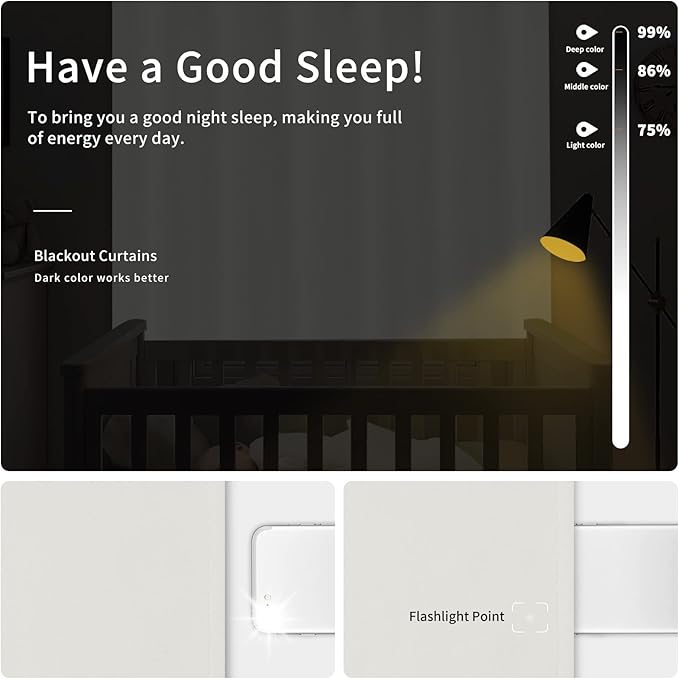 Easy-Going Blackout Curtains for Bedroom, Solid Thermal Insulated Grommet and - Image 2