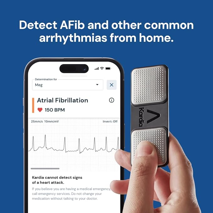 KardiaMobile 1-Lead Personal EKG Monitor – Record EKGs at Home – Detects AFib - Image 4