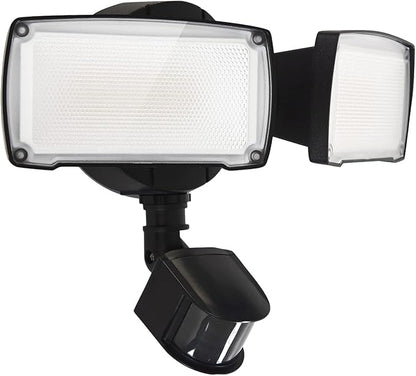UME 19W LED Flood Light Motion Sensor Outdoor, 2 Adjustable Head, IP65 by UME