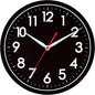 AKCISOT Wall ClockModern Black Silent Non Ticking Wall Clocks Battery Operated by Akcisot