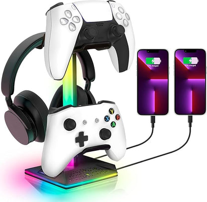 CybJoy RGB Headset Stand, Gaming Controller Stand by CybJoy