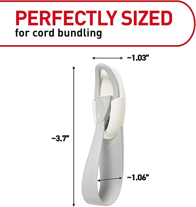 Command Cord Bundlers, Damage-Free Hanging Cord Organizer, No Tools Cord Bundler - Image 2