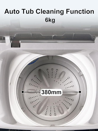 17.7 lbs Small Compact Portable Full-Automatic Washing Machine 10 Wash Program - Image 5