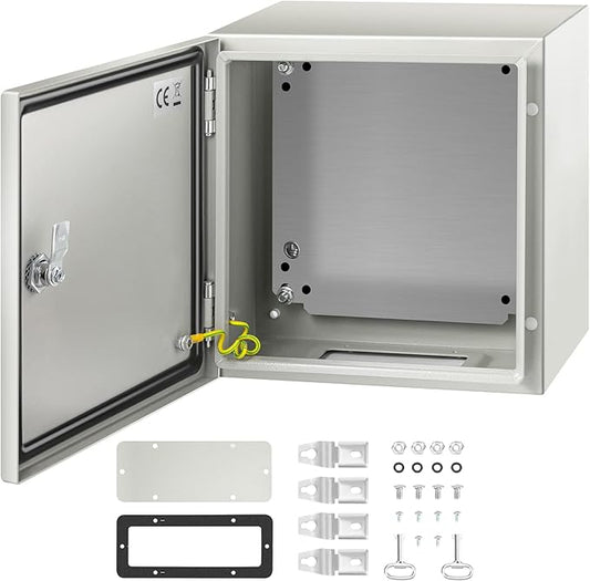 VEVOR NEMA Steel Enclosure 12×12×8, NEMA 4X Steel Electrical Box, IP66 by VEVOR