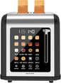 2 Slice Toaster Touch Screen, Stainless Steel Toasters Digital Timer 2 Slot by Clixane