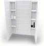 White Acrylic Shower Wall Surround 36"x 60"x 80" by NoahWilliamHome